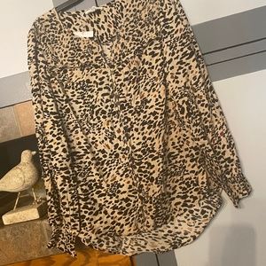 Beach 1unch1ounge animal print blouse